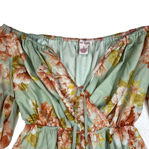 Floral Off-Shoulder Jumpsuit - Picture 6 of 6